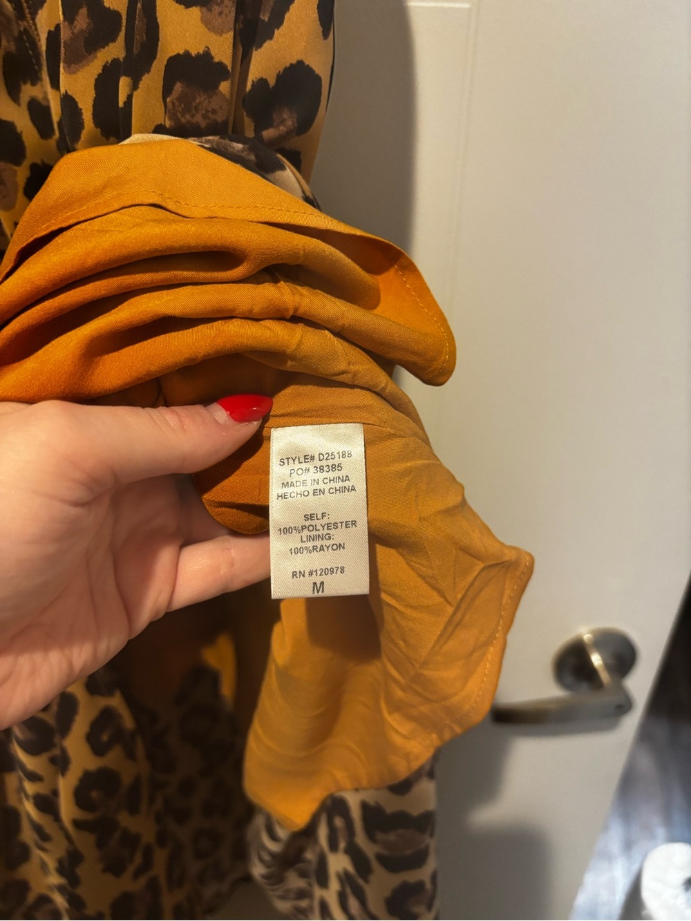 Animal print midi dress - Picture 4 of 5